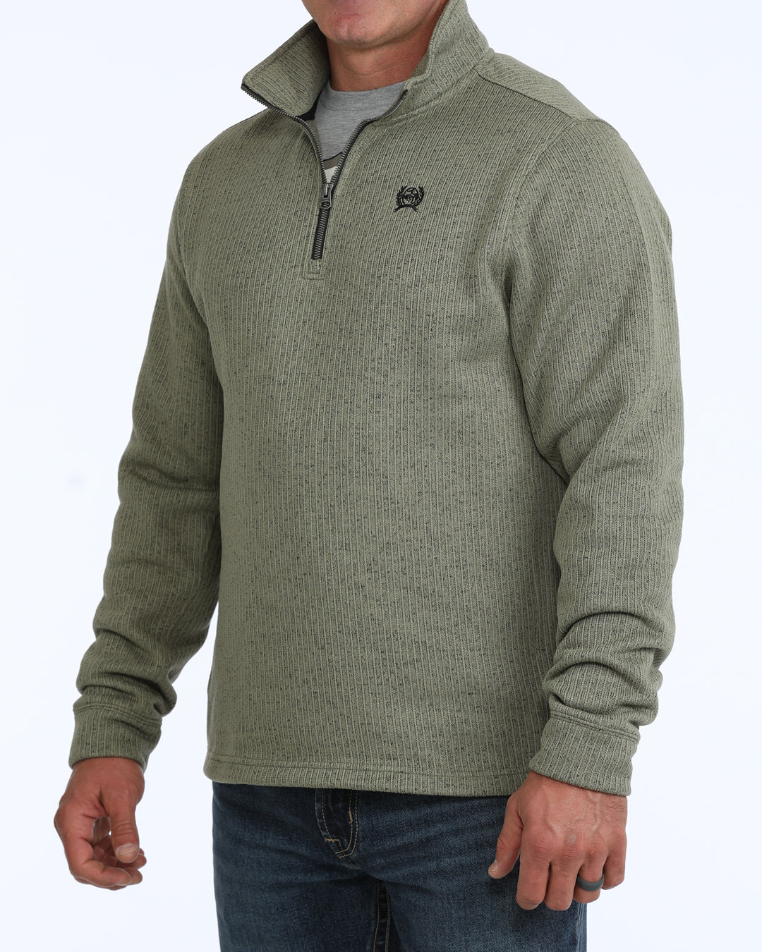 Cinch Men's Olive 1/4 Zip OW26 Pullover