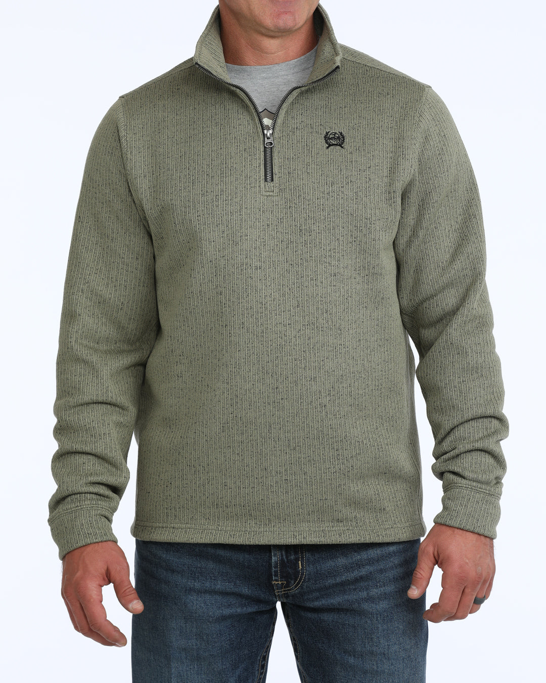 Cinch Men's Olive 1/4 Zip OW26 Pullover