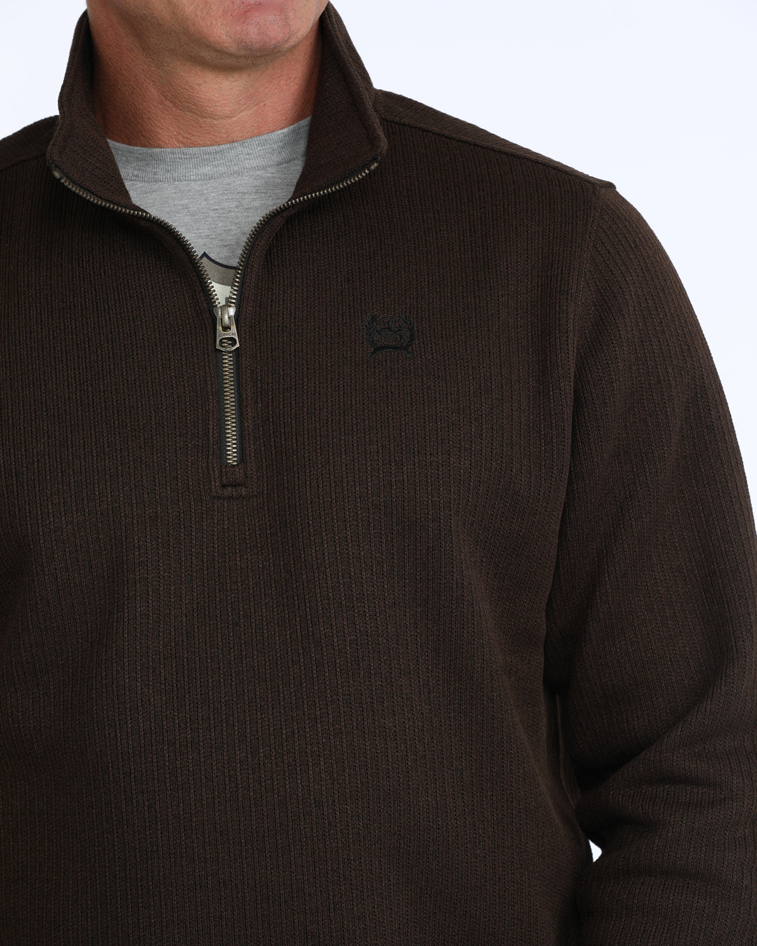 Cinch Men's Brown 1/4 Zip OW26 Pullover