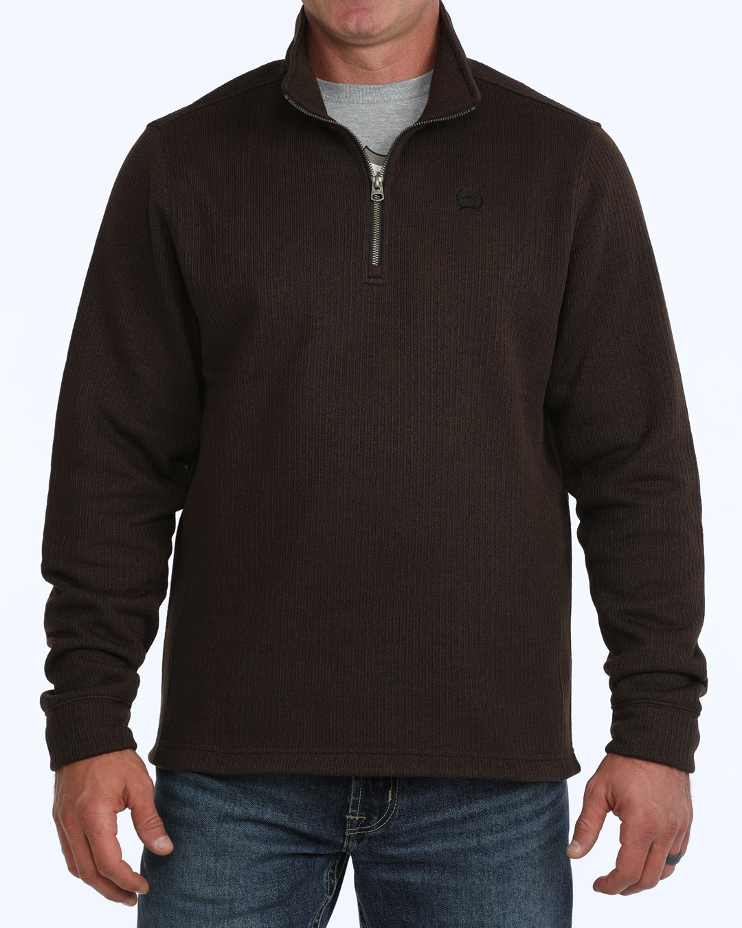 Cinch Men's Brown 1/4 Zip OW26 Pullover