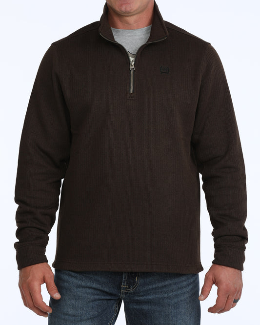 Cinch Men's Brown 1/4 Zip Pullover