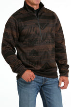 Load image into Gallery viewer, Cinch Men&#39;s Brown Half Zip Pullover
