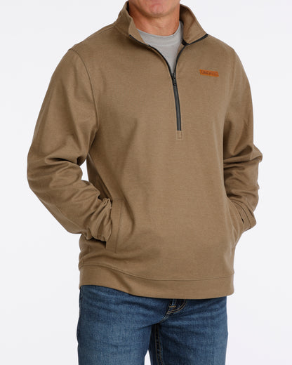 Cinch Men's Brown 1/2 Zip Pullover