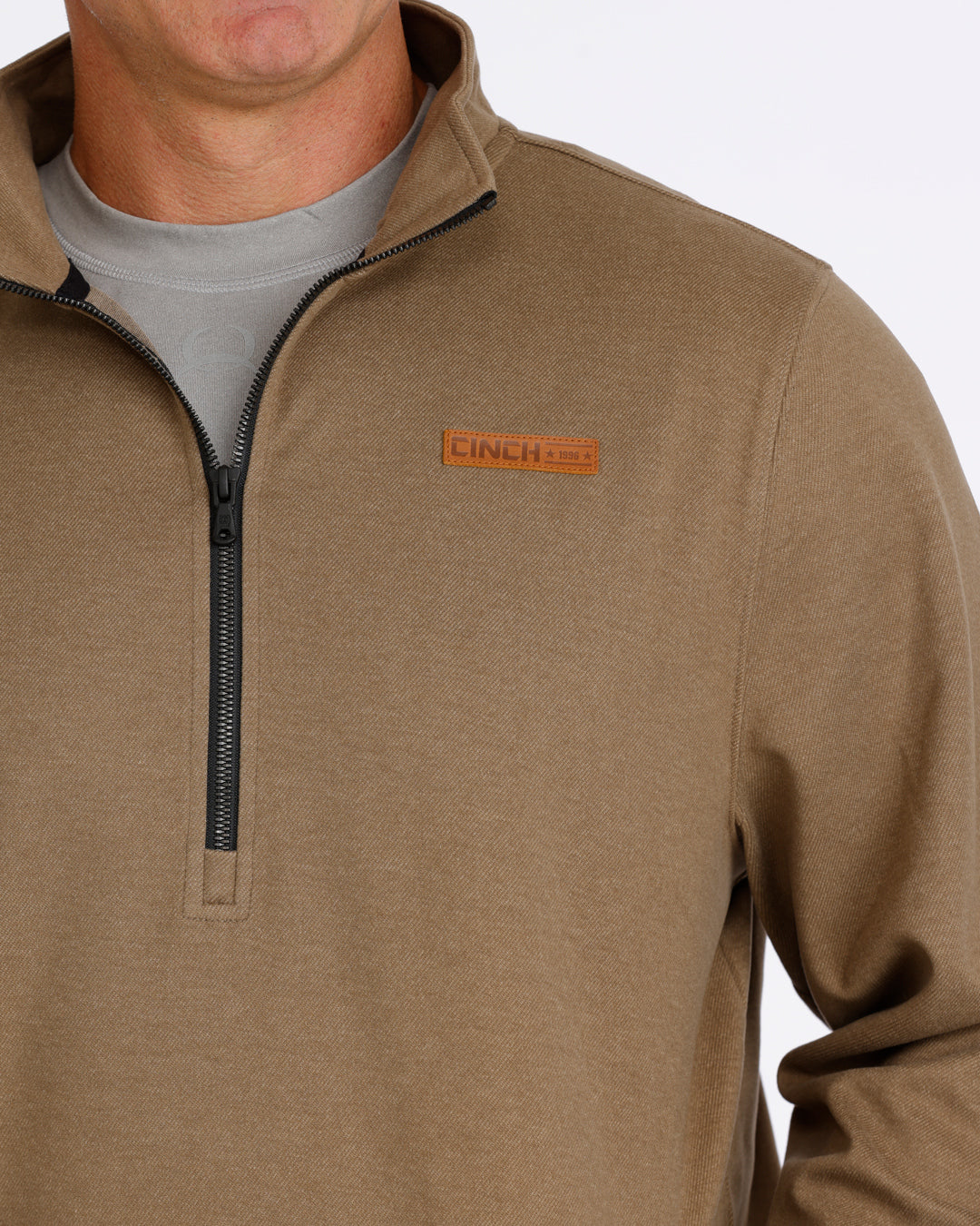 Cinch Men's Brown 1/2 Zip Pullover