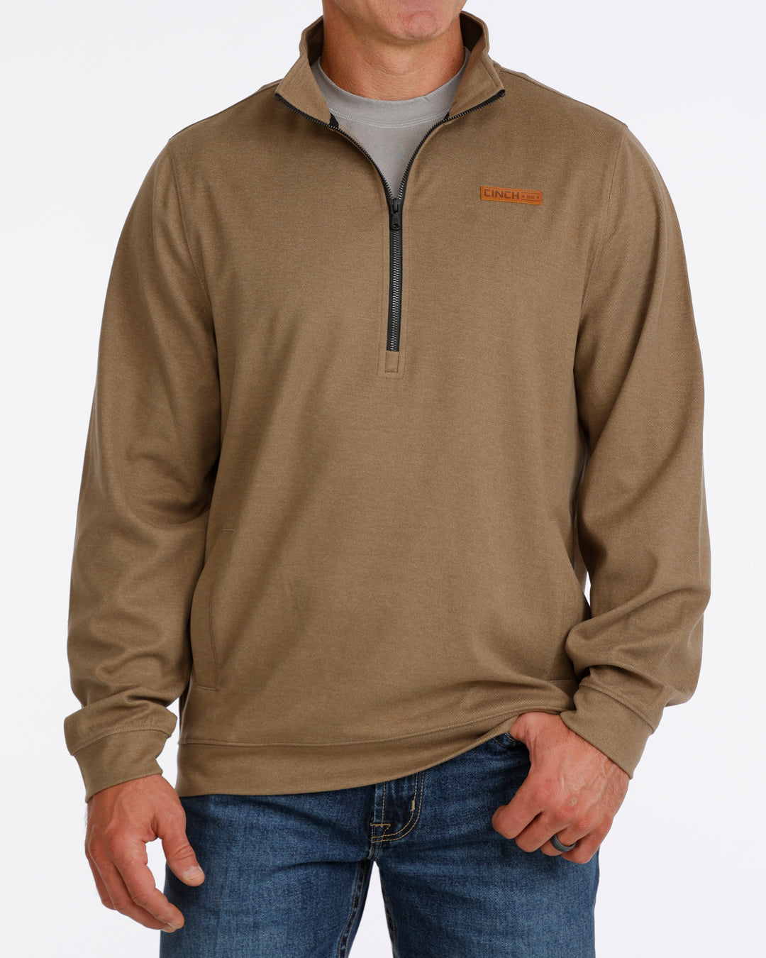 Cinch Men's Brown 1/2 Zip Pullover