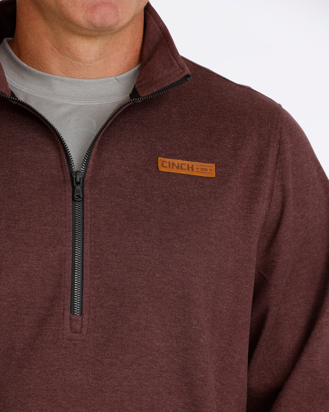 Cinch Men's Purple 1/2 Zip Pullover