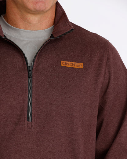 Cinch Men's Purple 1/2 Zip Pullover