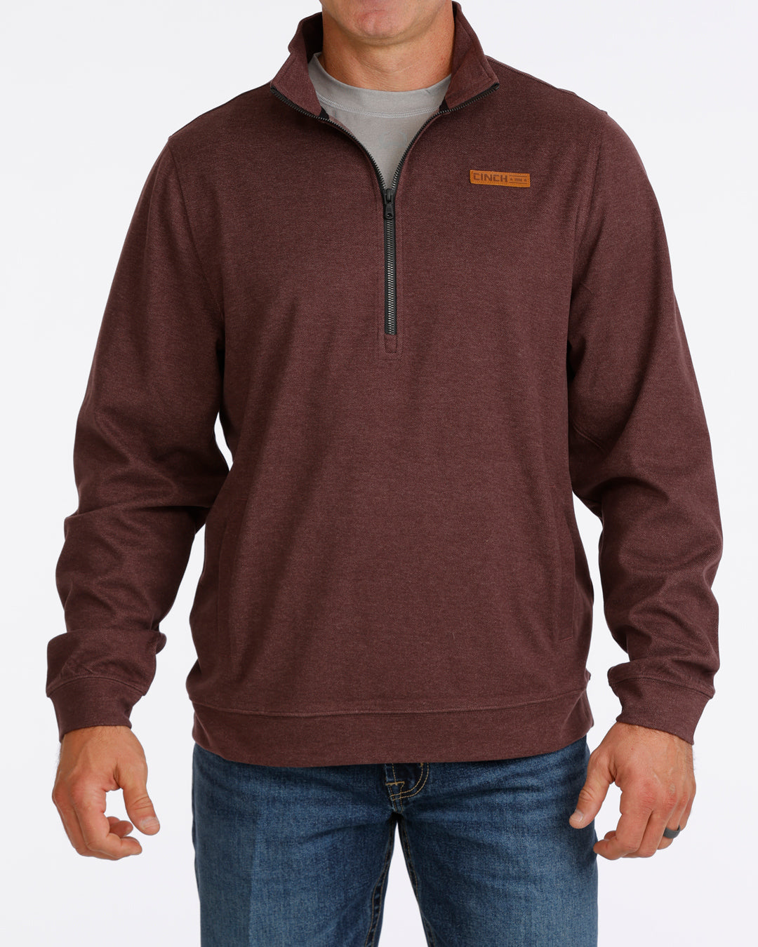 Cinch Men's Purple 1/2 Zip Pullover