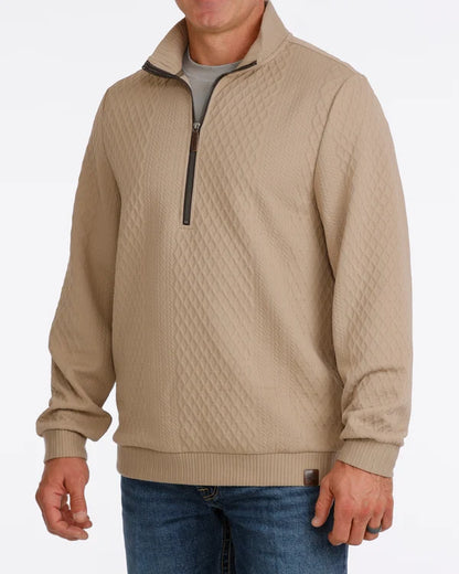 Cinch Men's 1/2 Zip Pullover Stone