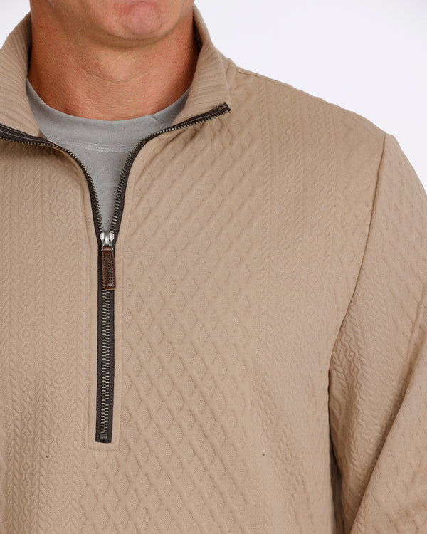 Cinch Men's 1/2 Zip Pullover Stone
