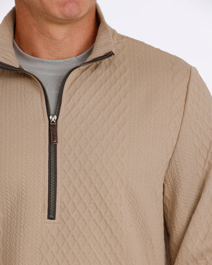 Cinch Men's 1/2 Zip Pullover Stone