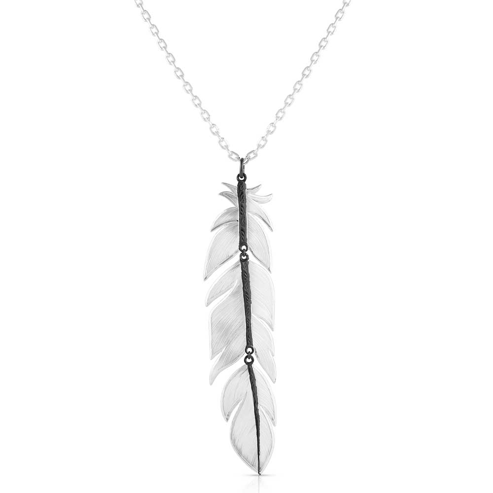 Montana Silversmith Midnight Magic Feather Necklace