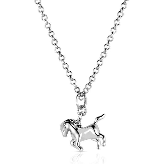 Montana Silversmiths Prancing Horse Necklace
