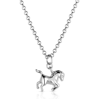 Montana Silversmiths Prancing Horse Necklace