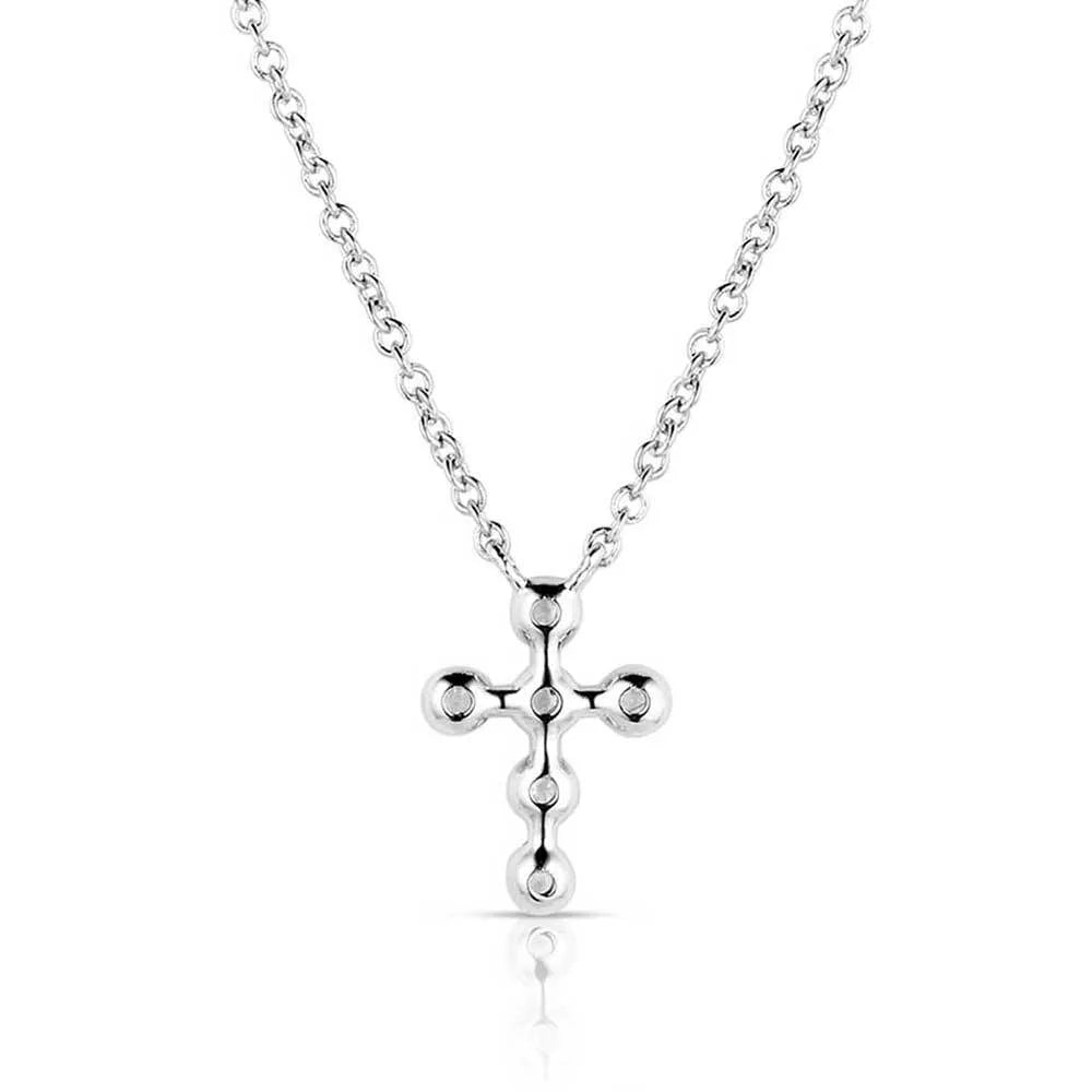 Montana Silversmith Simple Belief Crystal Cross Necklace & Earrings