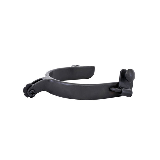 Cowboy Tack Black Satin Roping Spurs