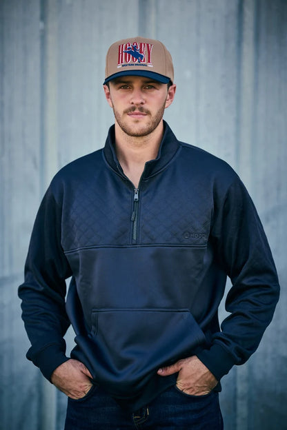 Hooey Men's Charcoal 1/4 Zip Pullover