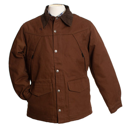 Wyoming Traders Men's Big & Tall Chocolate Canvas Ranch Coat