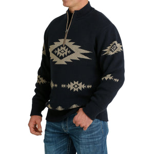 Cinch Men's Pullover  Quarter Zip Sweater