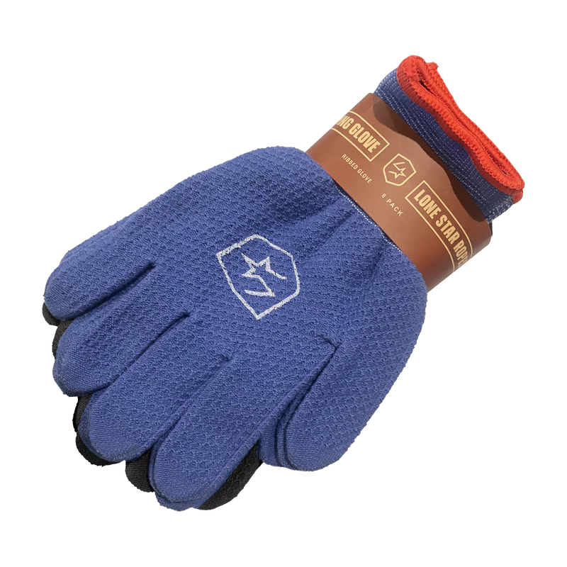 Lone Star Ribbed Roping Gloves