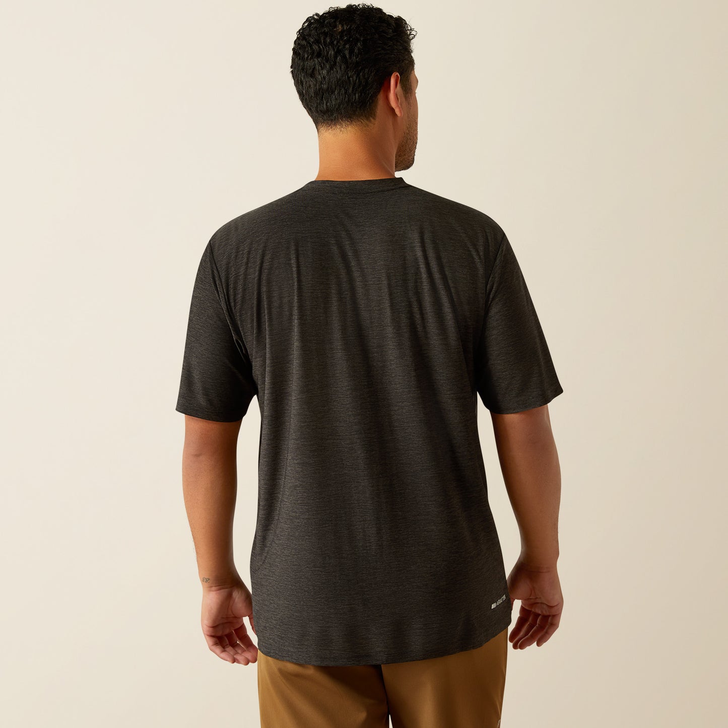 Ariat Men's TEK Heather Charcoal Chest Camo Stripe Charger T-Shirt