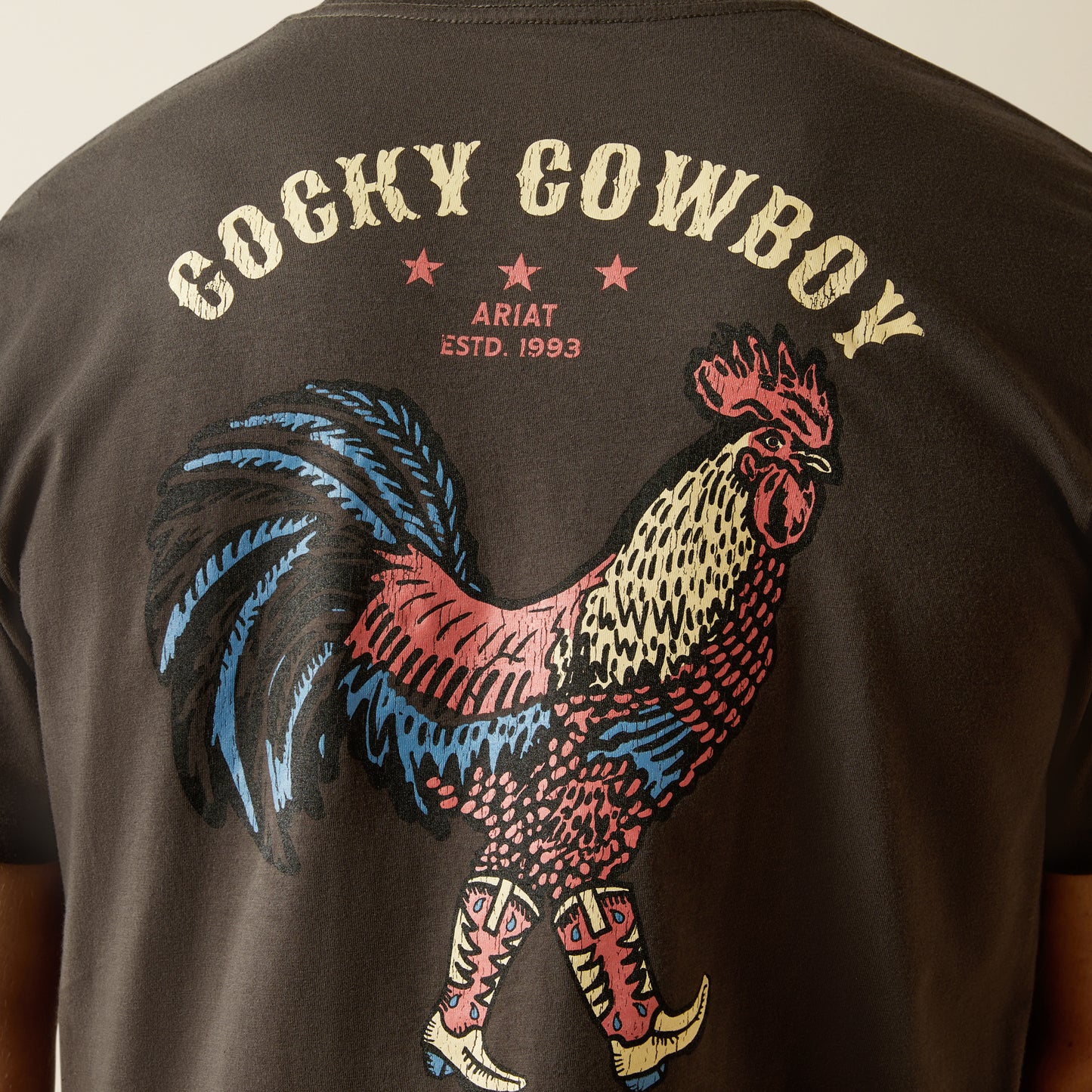 Ariat Men's Vintage Black Cowboy Cocky T-Shirt