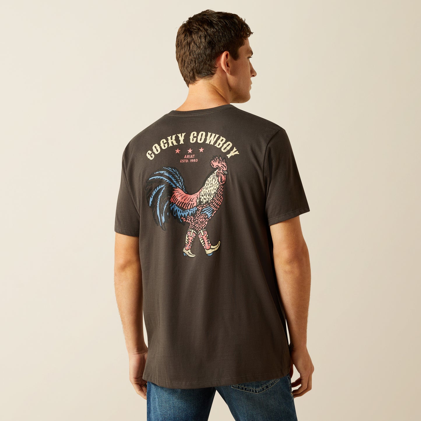 Ariat Men's Vintage Black Cowboy Cocky T-Shirt