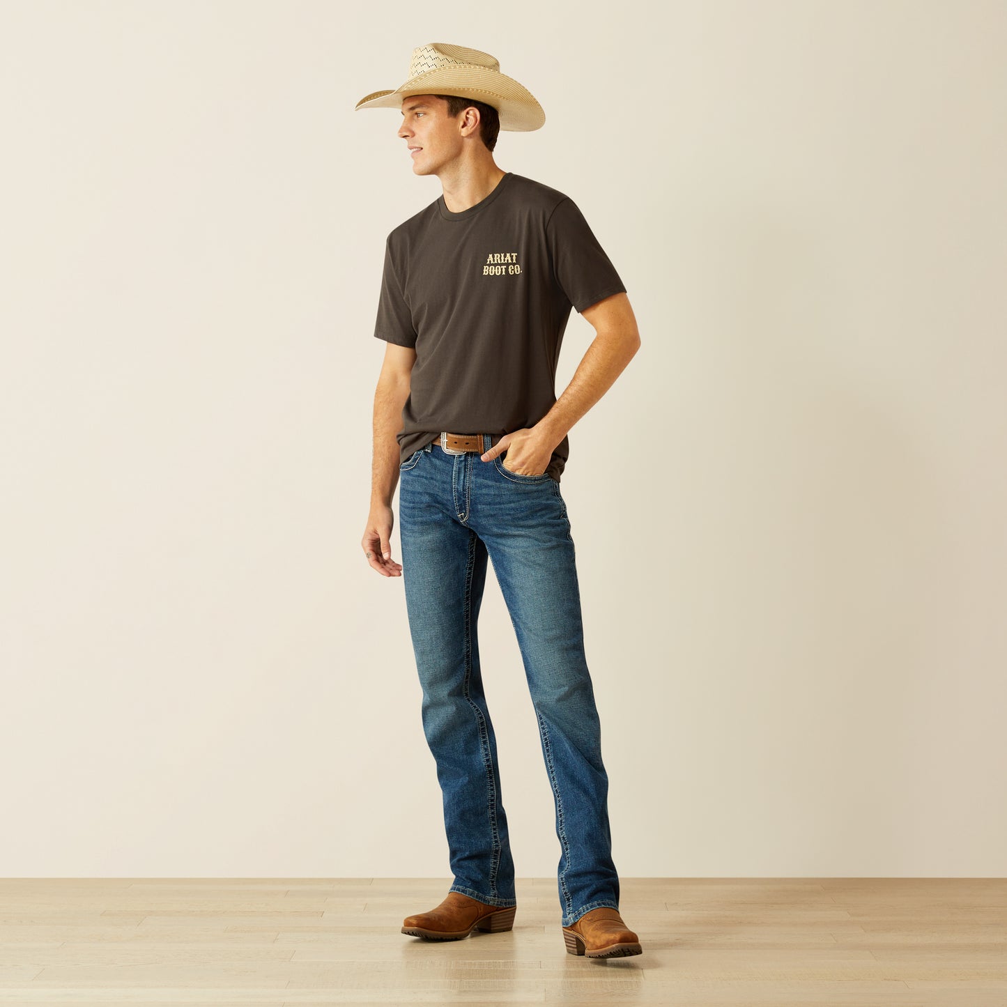 Ariat Men's Vintage Black Cowboy Cocky T-Shirt