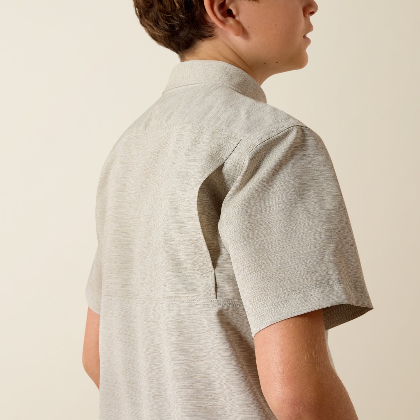 Ariat Boy's Green VentTek Outbound Short Sleeve Western Shirt