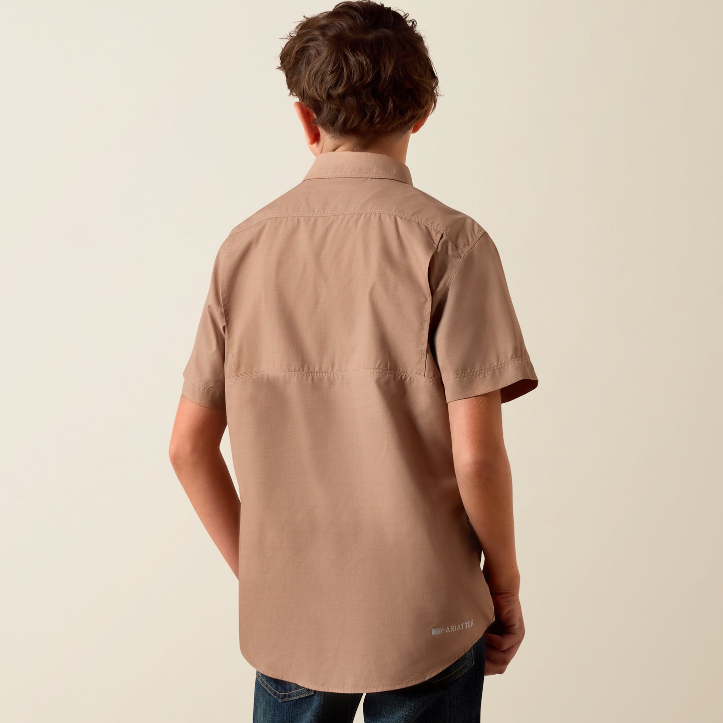 Ariat Boy's VenTEK Khaki Southwest Outbound Short Sleeve Western Shirt