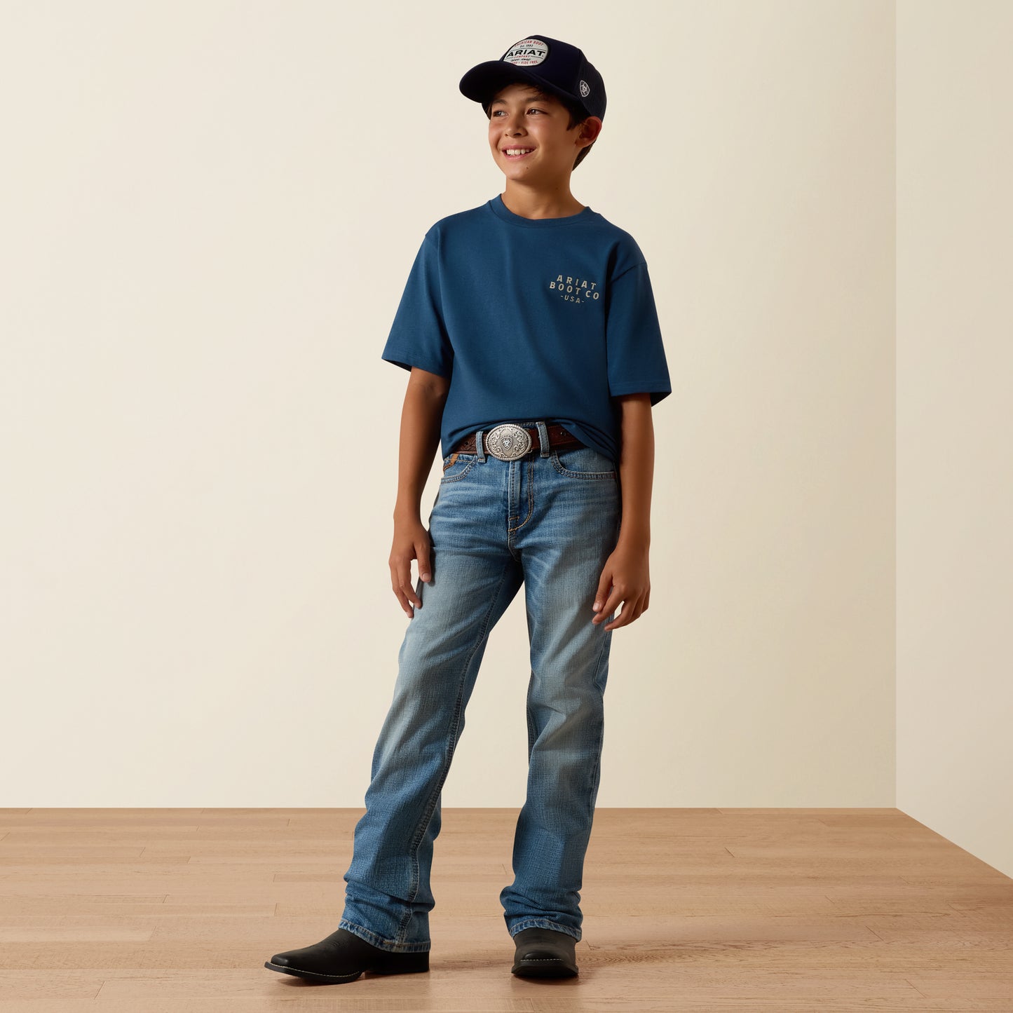 Ariat Boy's B4 Relaxed Palmer Barton Bootcut Jean