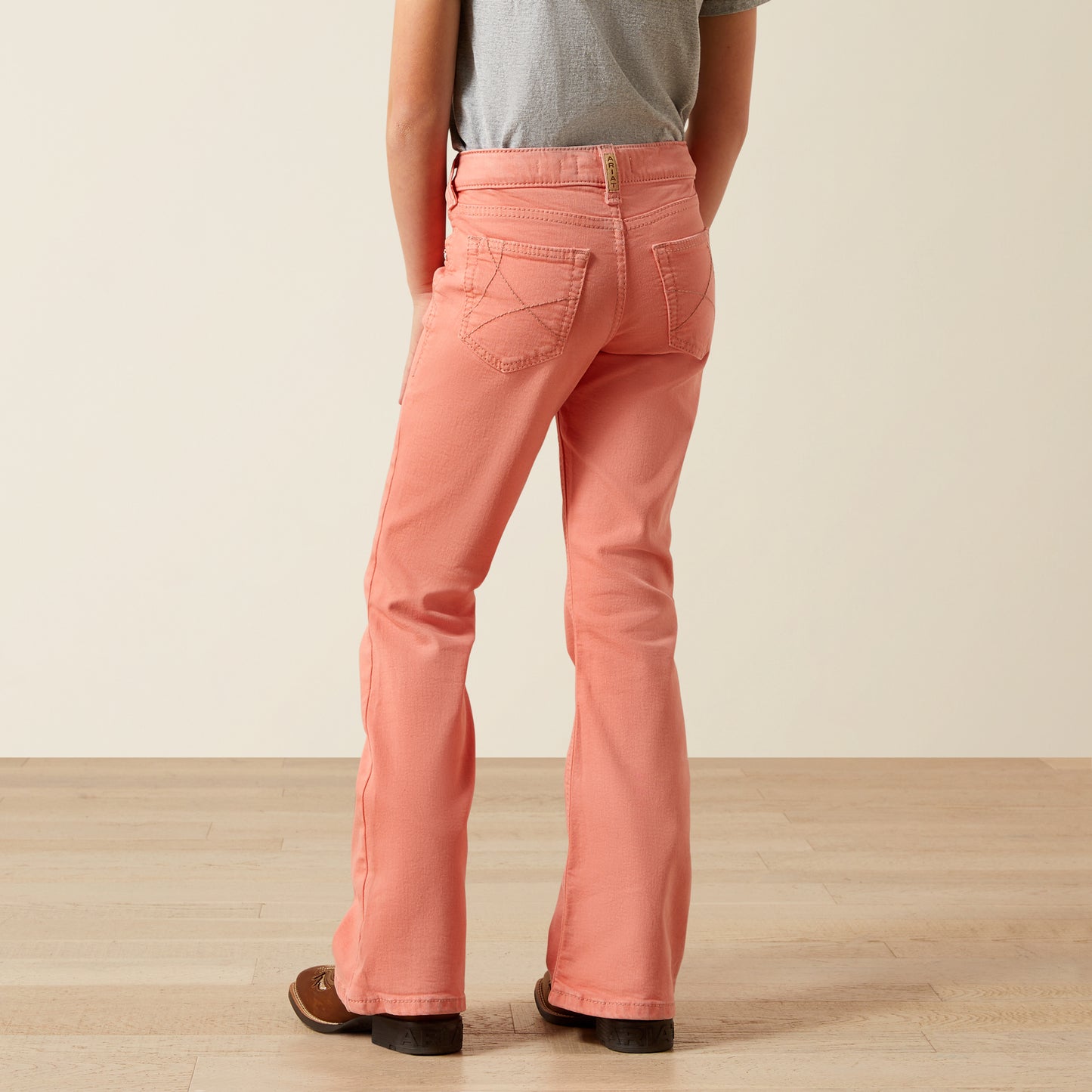 Ariat Girl's Peach Ella Flare Jean