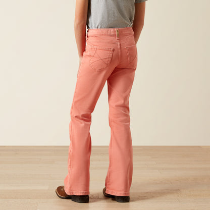 Ariat Girl's Peach Ella Flare Jean