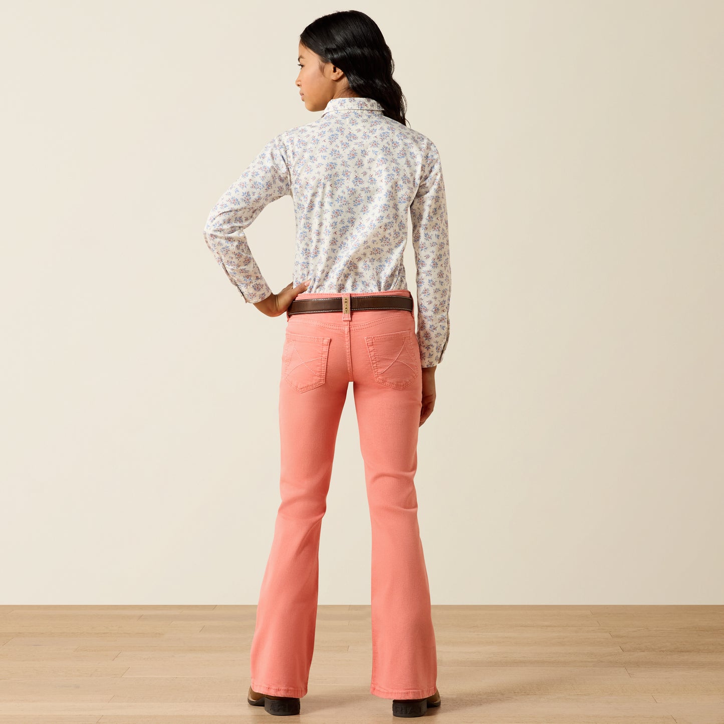 Ariat Girl's Peach Ella Flare Jean