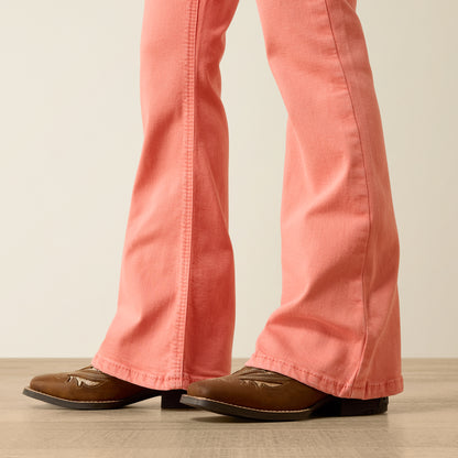Ariat Girl's Peach Ella Flare Jean