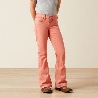 Ariat Girl's Peach Ella Flare Jean
