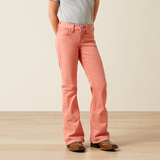 Ariat Girl's Peach Ella Flare Jean