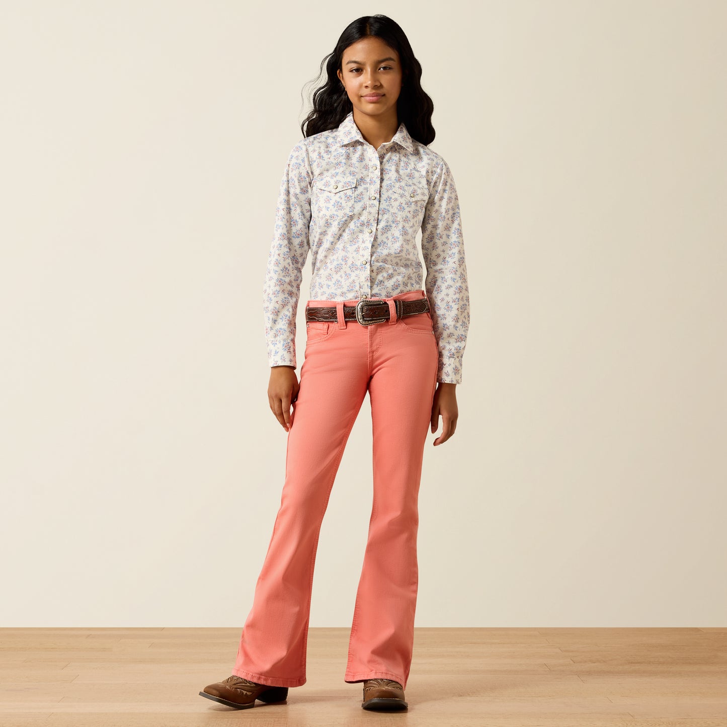Ariat Girl's Peach Ella Flare Jean