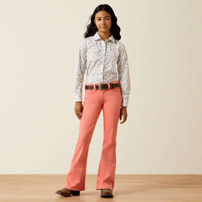 Ariat Girl's Peach Ella Flare Jean
