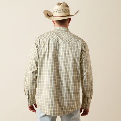 Ariat Men's Pro Series White Multi Plaid Fraser Western Shirt