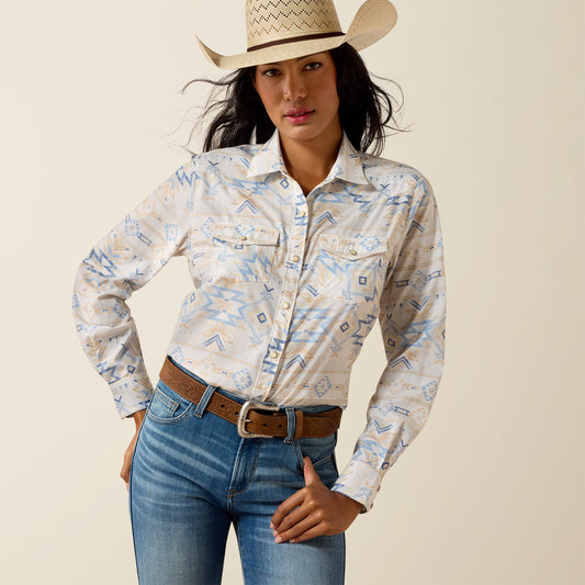 Ariat Women's VentTEK Turtledove Faded Southwest Western Shirt
