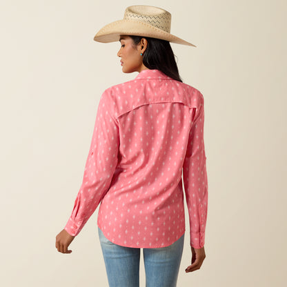Ariat Women's VentTEK Sun Kissed Coral Western Shirt
