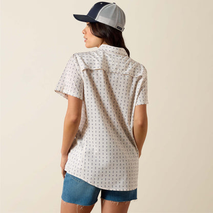 Ariat Women's VentTEK Meadow Dot Print Short Sleeve Western Shirt