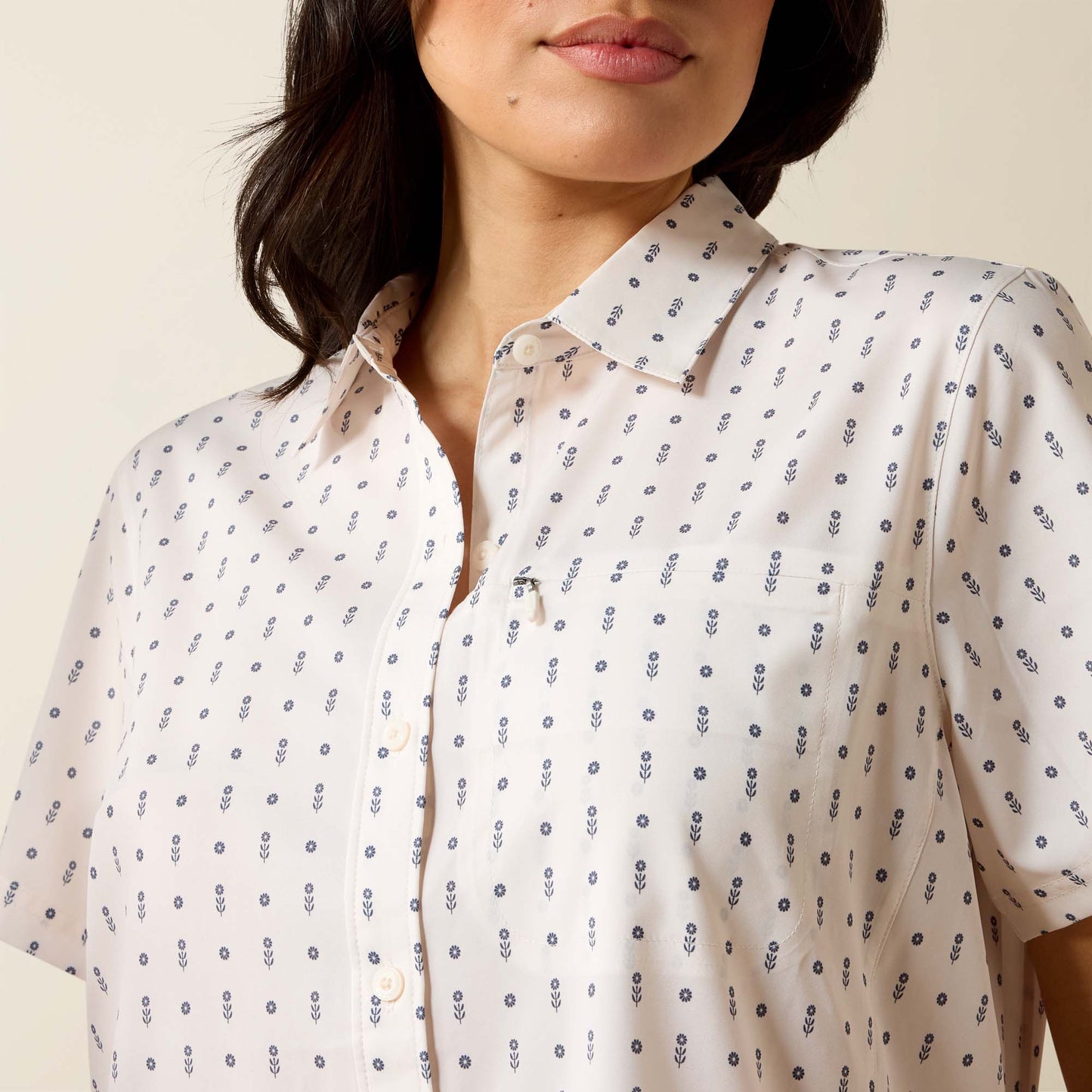 Ariat Women's VentTEK Meadow Dot Print Short Sleeve Western Shirt