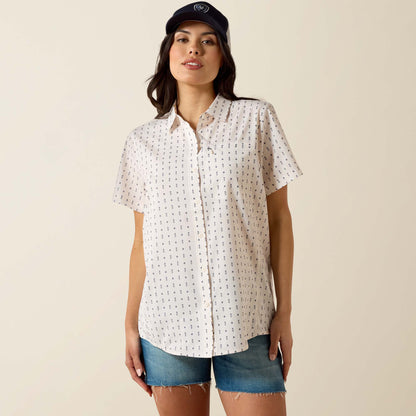 Ariat Women's VentTEK Meadow Dot Print Short Sleeve Western Shirt