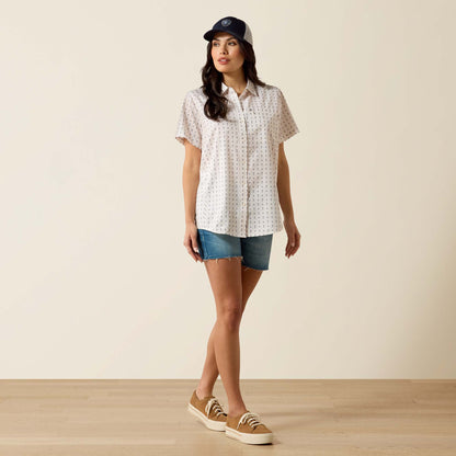 Ariat Women's VentTEK Meadow Dot Print Short Sleeve Western Shirt