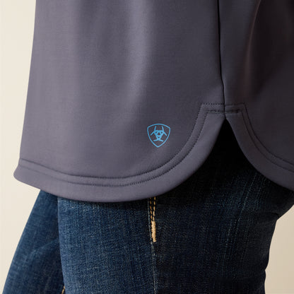Ariat Women's Ombre Blue Breeze Logo 1/2 Zip Sweatshirt