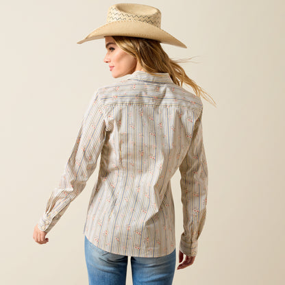 Ariat Women's Kirby Vintage Floral Stripe Western Shirt