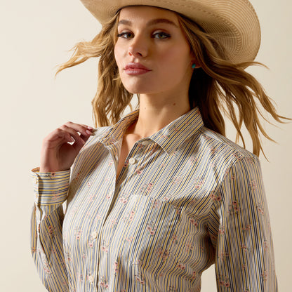 Ariat Women's Kirby Vintage Floral Stripe Western Shirt
