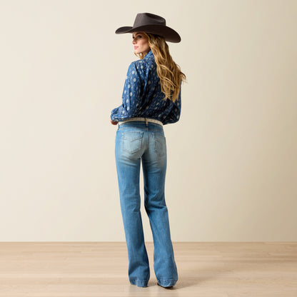 Ariat Women's Mid Rise Clara Yuba Trouser Jean